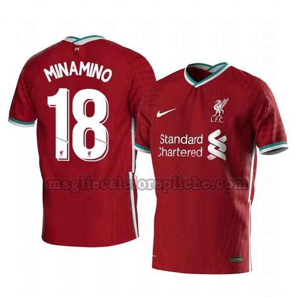 prima maglie calcio liverpool 2020-2021 takumi minamino 18