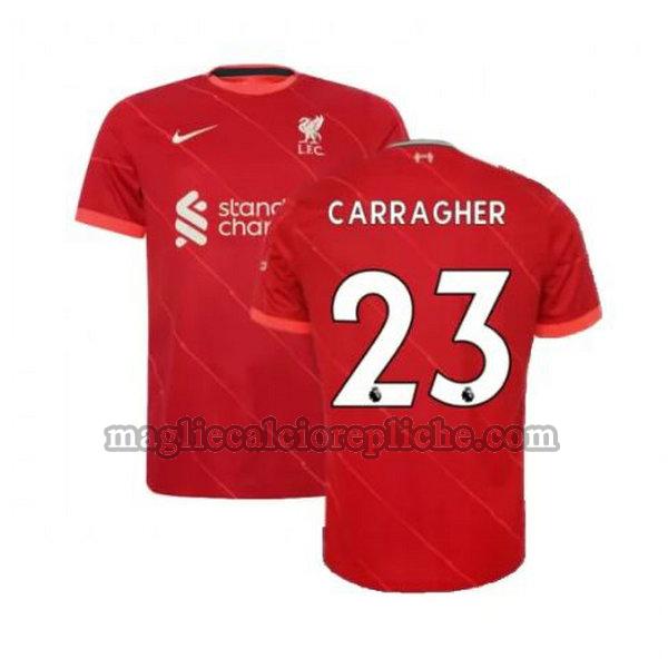 prima maglie calcio liverpool 2021 2022 carragher 23 rosso