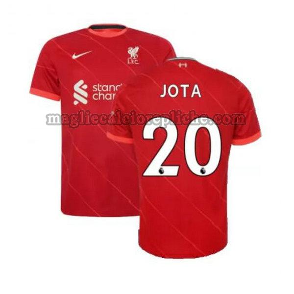 prima maglie calcio liverpool 2021 2022 jota 20 rosso