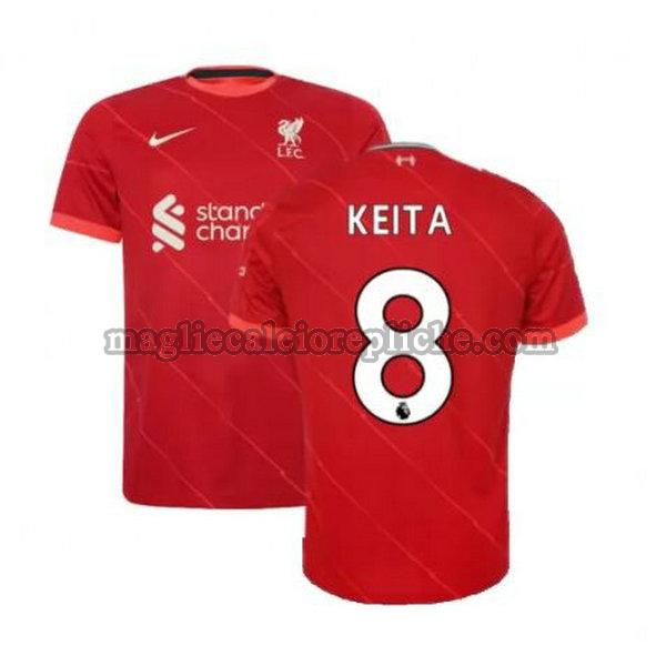 prima maglie calcio liverpool 2021 2022 keita 8 rosso