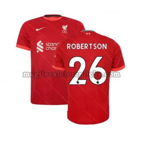 prima maglie calcio liverpool 2021 2022 robertson 26 rosso