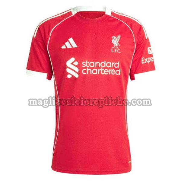 prima maglie calcio liverpool 2025 2026 thailandia rosso