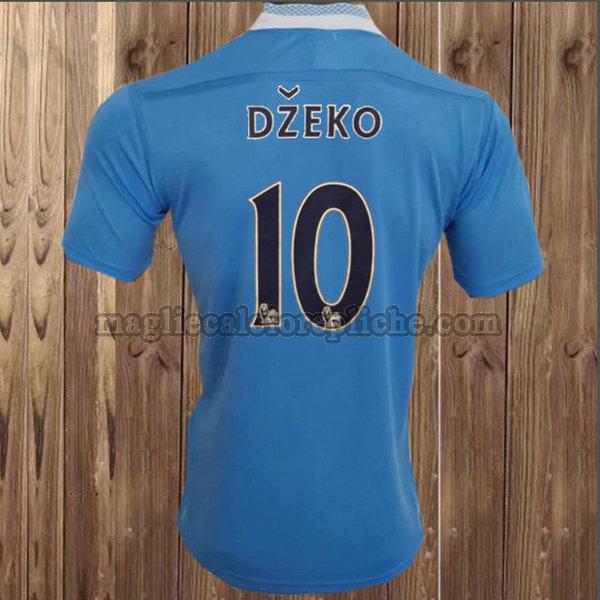 prima maglie calcio manchester city 2011-2012 dzeko 10 blu