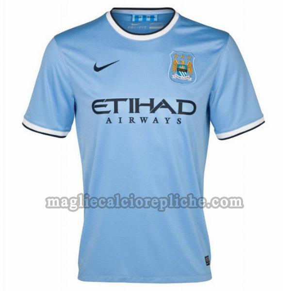 prima maglie calcio manchester city 2013-2014 blu