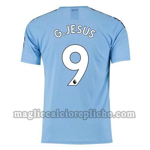 prima maglie calcio manchester city 2019-2020 g.jesus 9