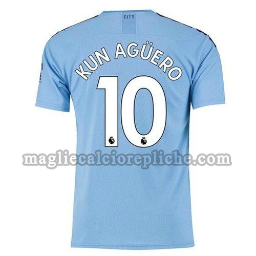 prima maglie calcio manchester city 2019-2020 kun aguero 10