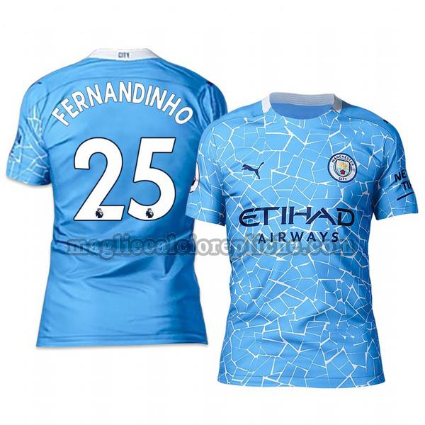 prima maglie calcio manchester city 2020-2021 fernandinho 25