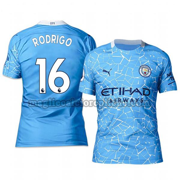 prima maglie calcio manchester city 2020-2021 rodrigo 16