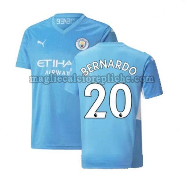 prima maglie calcio manchester city 2021 2022 bernardo 20 blu