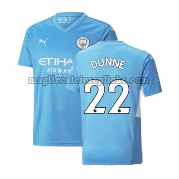 prima maglie calcio manchester city 2021 2022 dunne 22 blu