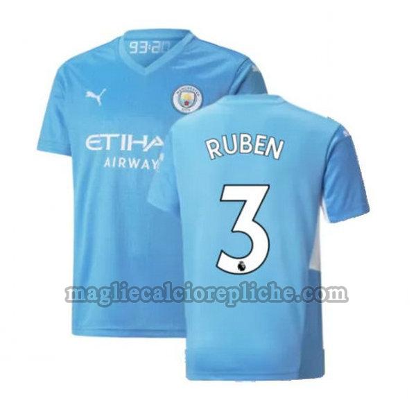 prima maglie calcio manchester city 2021 2022 ruben 3 blu