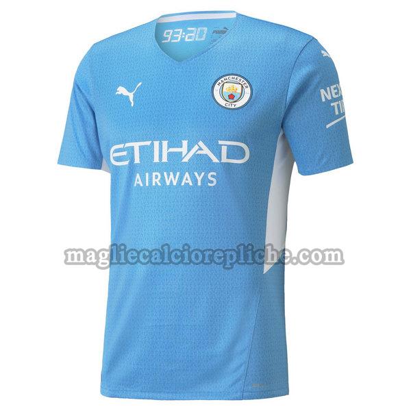 prima maglie calcio manchester city 2021 2022 thailandia blu