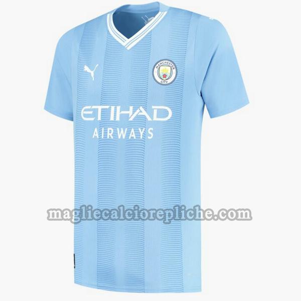 prima maglie calcio manchester city 2023 2024 blu