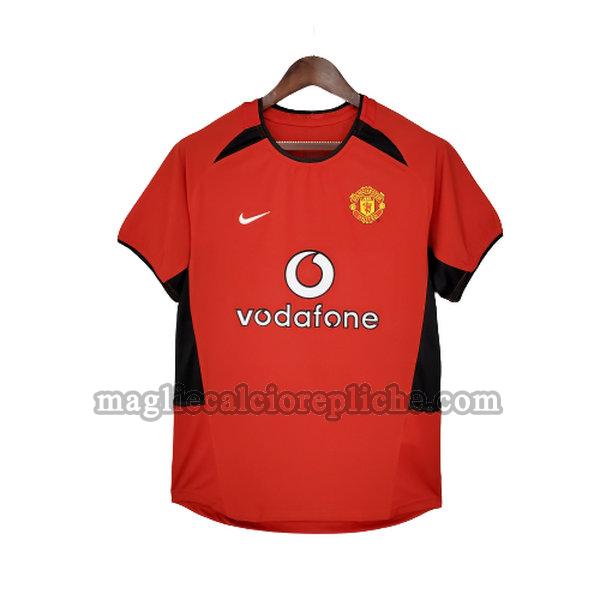 prima maglie calcio manchester united 2002 04 rosso