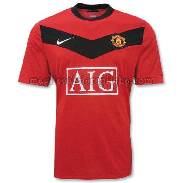 prima maglie calcio manchester united 2009-2010 rosso