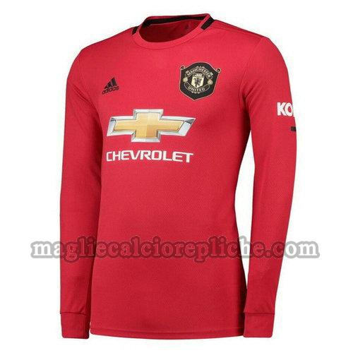 prima maglie calcio manchester united 2019-2020 manica lunga