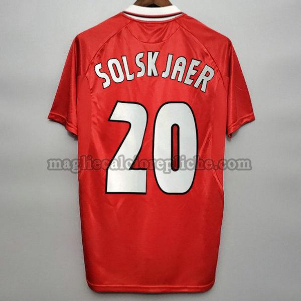 prima maglie calcio manchester united 2019-2020 solskjaer 20 rosso