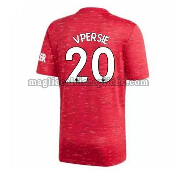 prima maglie calcio manchester united 2020-2021 v.persie 20