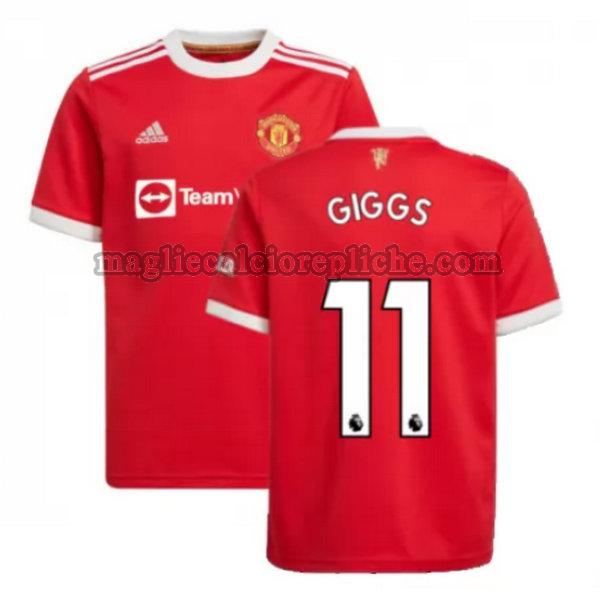 prima maglie calcio manchester united 2021 2022 giggs 11.jpg rosso