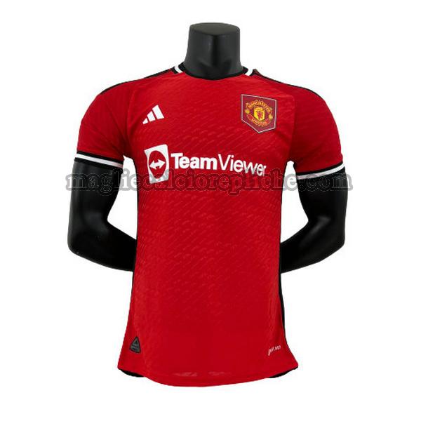 prima maglie calcio manchester united 2023 2024 player rosso