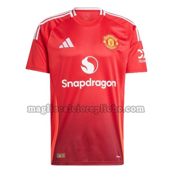 prima maglie calcio manchester united 2024 2025 rosso