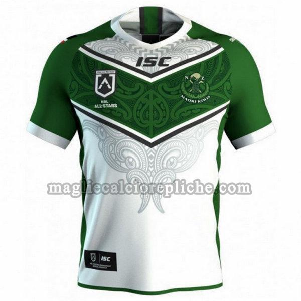 prima maglie calcio maori all stars 2019 bianco