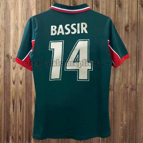 prima maglie calcio marocco 1998 bassir 14 verde