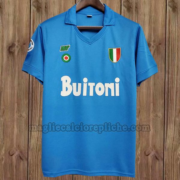 prima maglie calcio napoli 1987-1988 blu