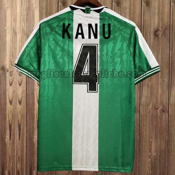 prima maglie calcio nigeria 1996 kanu 4 verde