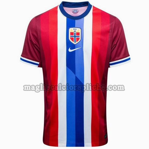 prima maglie calcio noruega 2024 thailandia rosso