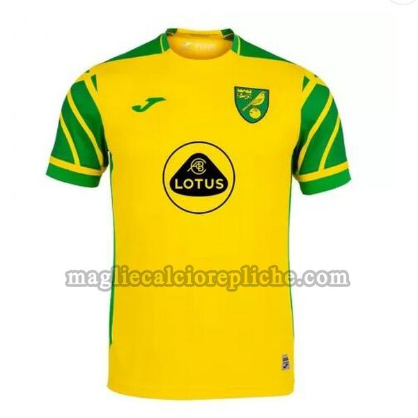 prima maglie calcio norwich city 2021 2022 thailandia giallo