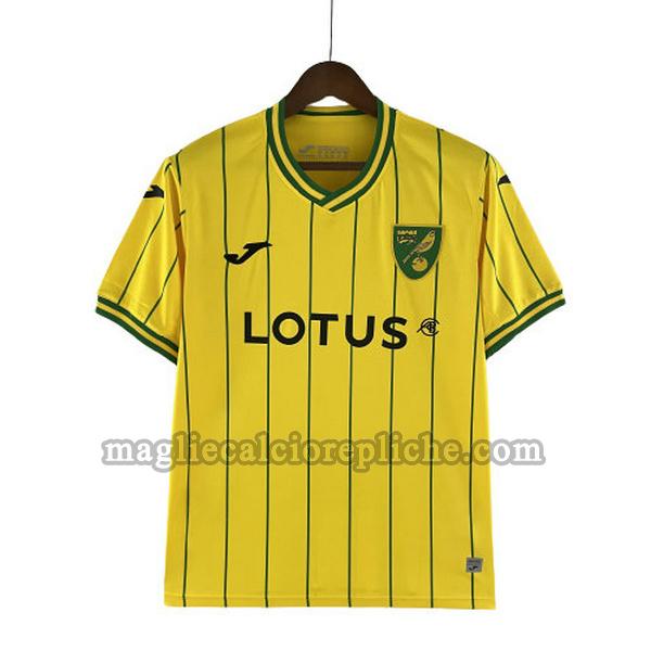 prima maglie calcio norwich city 2022 2023 thailandia giallo