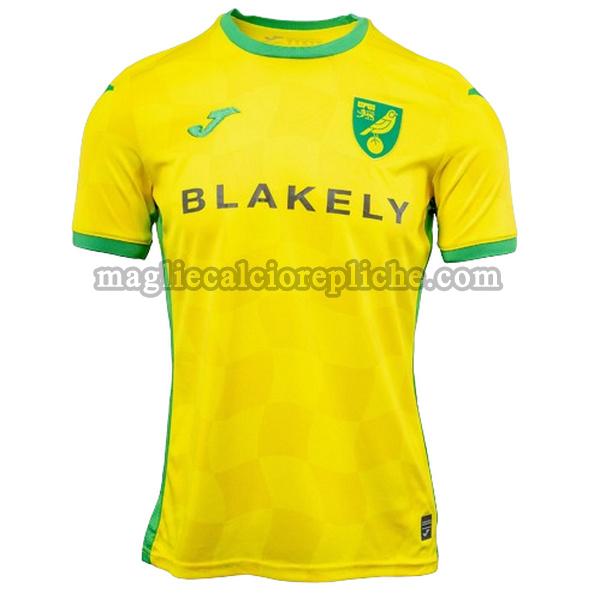 prima maglie calcio norwich city 2024 2025 thailandia giallo