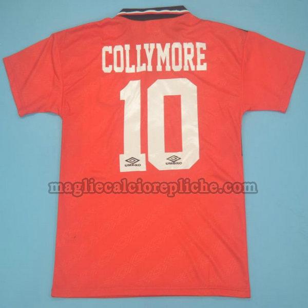 prima maglie calcio nottingham forest 1994-1996 collymore 10 rosso