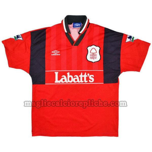 prima maglie calcio nottingham forest 1994-1996 rosso