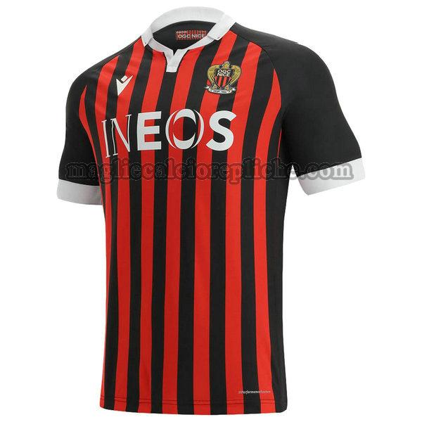 prima maglie calcio ogc nice 2021 2022 thailandia rosso nero