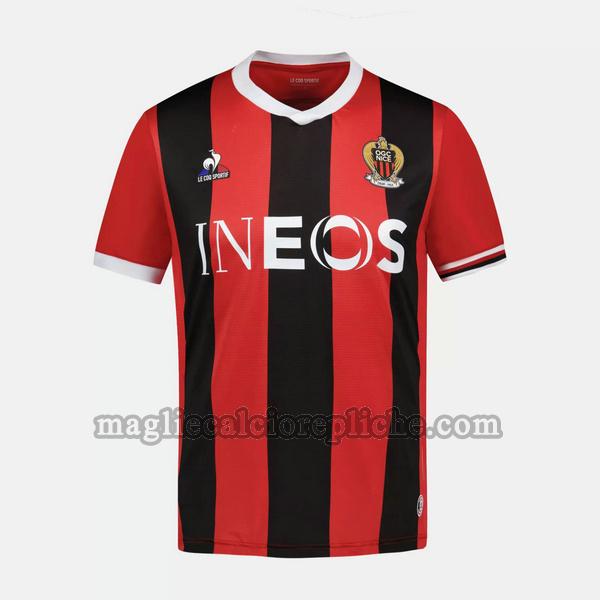 prima maglie calcio ogc nice 2023 2024 thailandia rosso nero