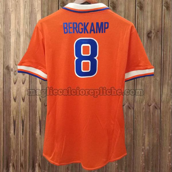 prima maglie calcio olanda 1997 bergkamp 8 arancione