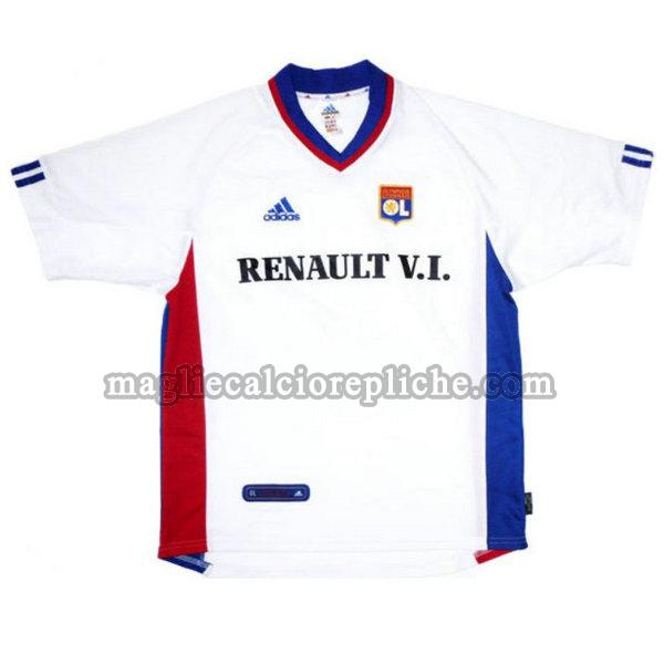 prima maglie calcio olympique lyon 2001-2002 bianco