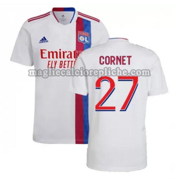 prima maglie calcio olympique lyon 2021 2022 cornet 27 bianco