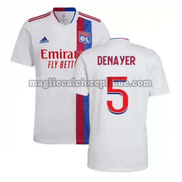 prima maglie calcio olympique lyon 2021 2022 denayer 5 bianco