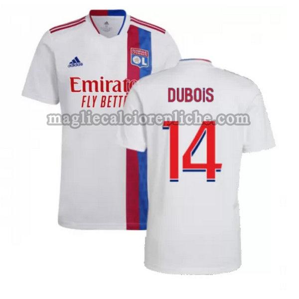 prima maglie calcio olympique lyon 2021 2022 dubois 14 bianco