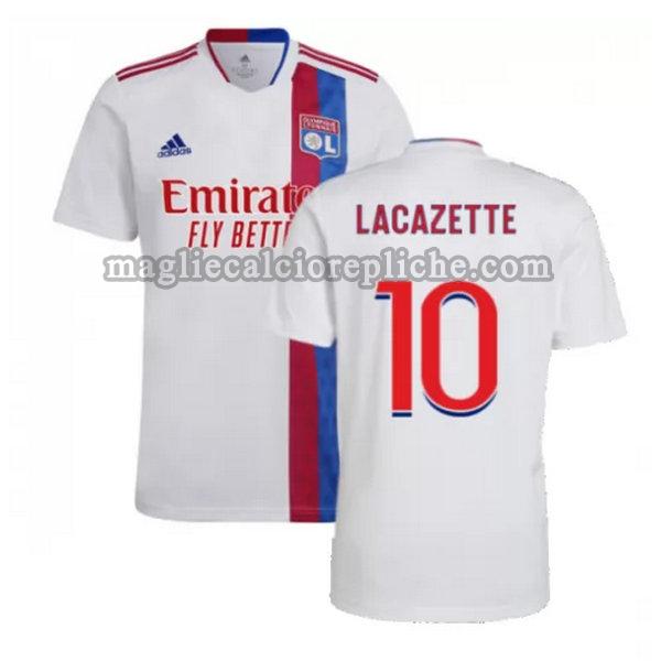 prima maglie calcio olympique lyon 2021 2022 lacazette 10 bianco