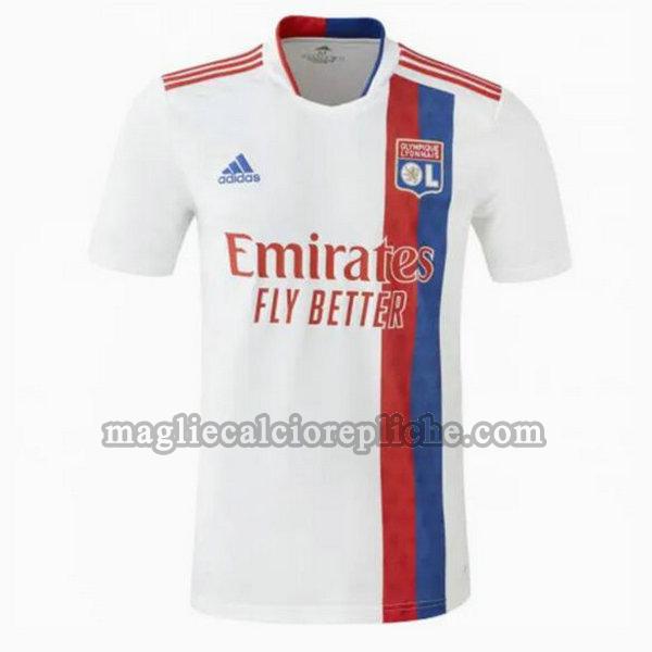 prima maglie calcio olympique lyon 2021 2022 thailandia bianco