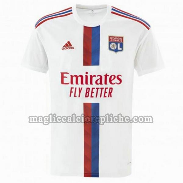 prima maglie calcio olympique lyon 2022 2023 thailandia bianco