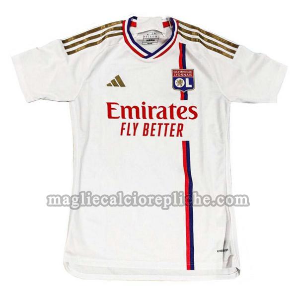 prima maglie calcio olympique lyon 2023 2024 thailandia bianco