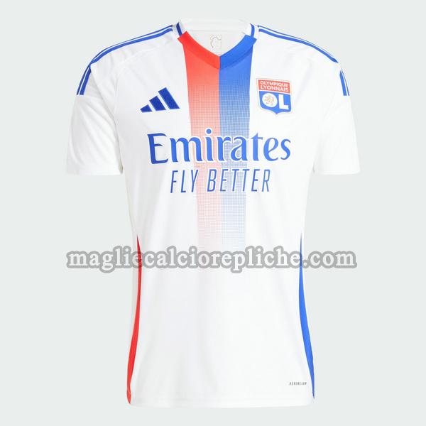 prima maglie calcio olympique lyon 2024 2025 thailandia bianco
