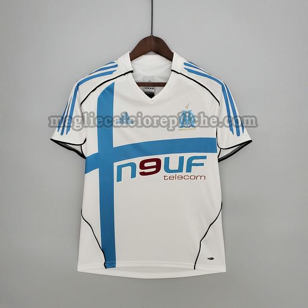 prima maglie calcio olympique marsiglia 2005 2006 bianco