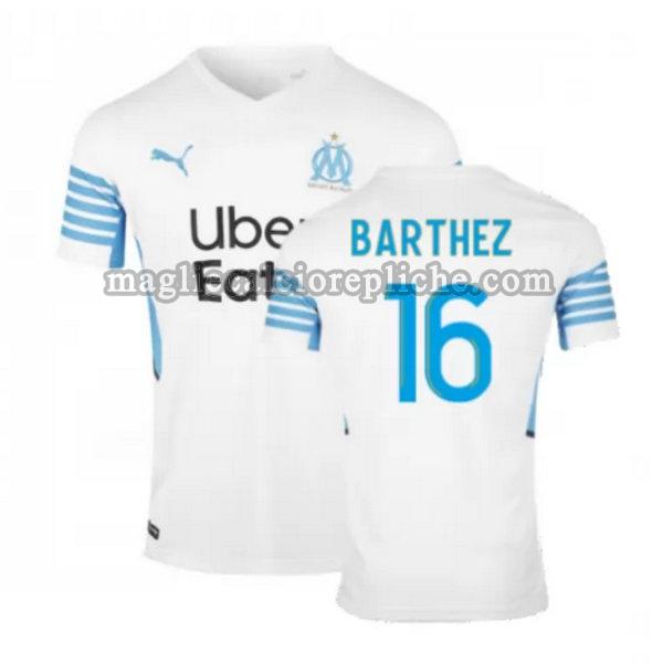 prima maglie calcio olympique marsiglia 2021 2022 barthez 16 bianco