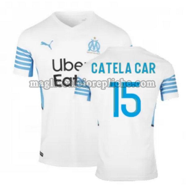 prima maglie calcio olympique marsiglia 2021 2022 catela car 15 bianco